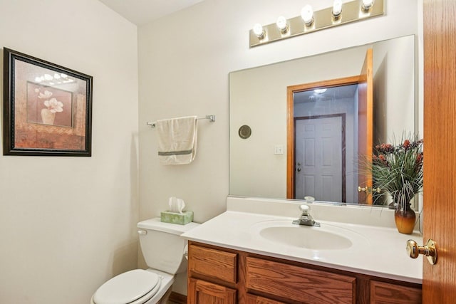 3410 Beckwith Ln, Crete, IL 60417 - half bathroom featuring vanity and toilet