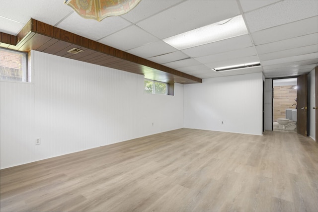 720 W Terrace St, Villa Park, IL 60181 - basement featuring light wood finished floors and wood walls