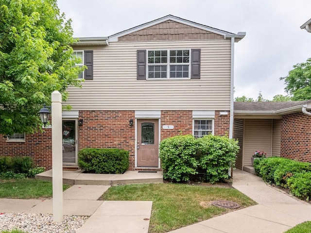 525 W Washington Ave Unit 9, Lake Bluff, IL 60044 - view of front of house featuring brick siding