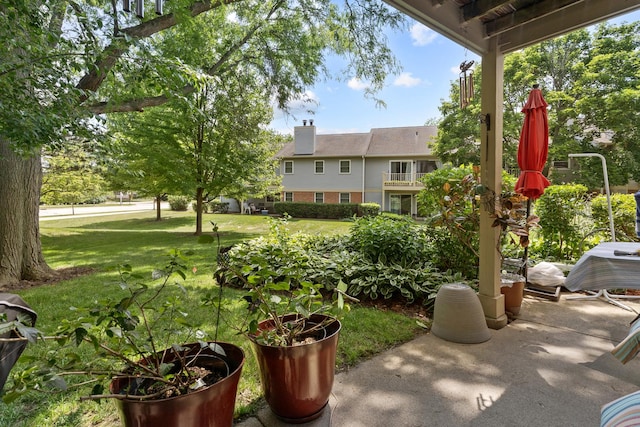 202 Dublin Ln Unit V-1, Schaumburg, IL 60194 - view of green lawn featuring a patio area
