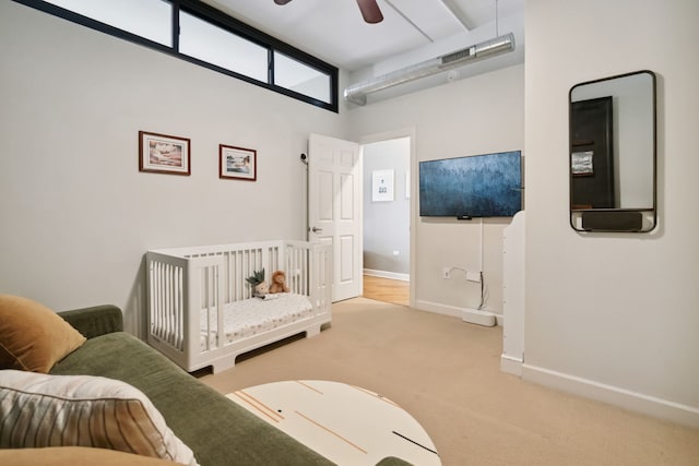 3125 W Fullerton Ave Unit 508, Chicago, IL 60647 - bedroom featuring carpet and a ceiling fan