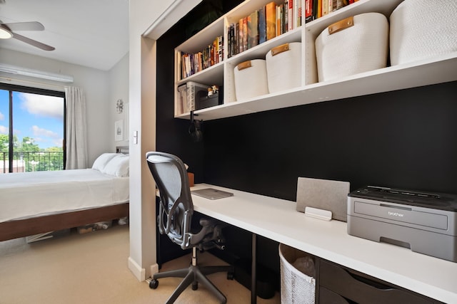 3125 W Fullerton Ave Unit 508, Chicago, IL 60647 - carpeted bedroom with an office area