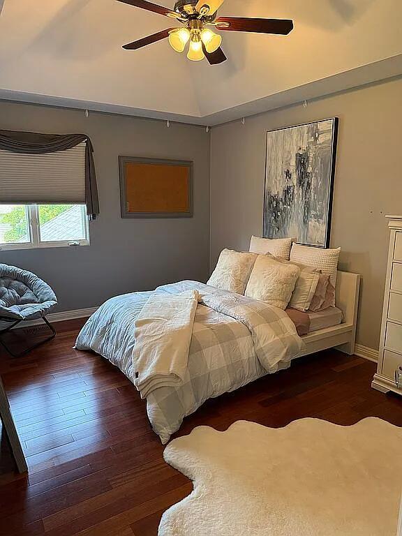 06N274 W Ridgewood Ln, Saint Charles, IL 60175 - bedroom featuring wood finished floors and a ceiling fan