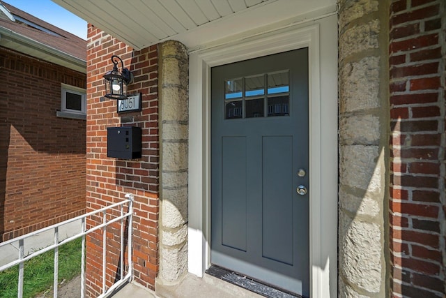 8051 S Paxton Ave, Chicago, IL 60617 - entrance to property featuring brick siding