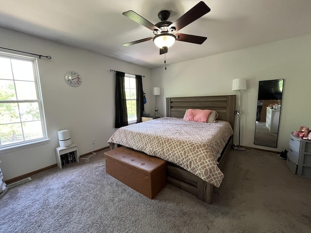 14143 S Napa Cir, Plainfield, IL 60544 - carpeted bedroom featuring ceiling fan and baseboards