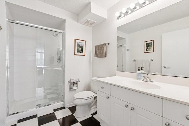 800 Elgin Rd Unit 1017, Evanston, IL 60201 - full bath with tile patterned floors, a stall shower, and vanity