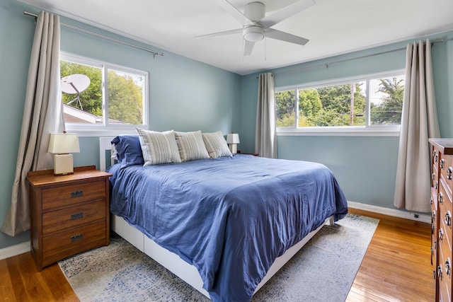 817 N Gibbons Ave, Arlington Heights, IL 60004 - bedroom featuring wood finished floors and a ceiling fan
