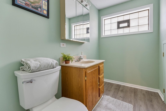 817 N Gibbons Ave, Arlington Heights, IL 60004 - half bath with vanity and wood finished floors