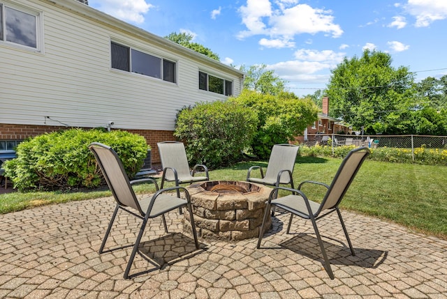 817 N Gibbons Ave, Arlington Heights, IL 60004 - view of patio / terrace featuring an outdoor fire pit
