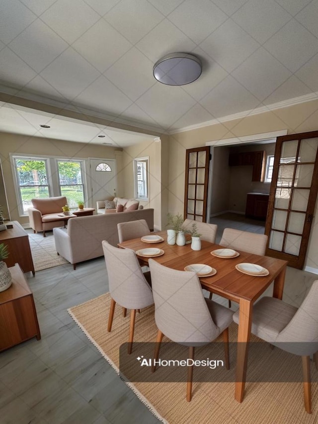 6638 S Albany Ave, Chicago, IL 60629 - dining room featuring ornamental molding