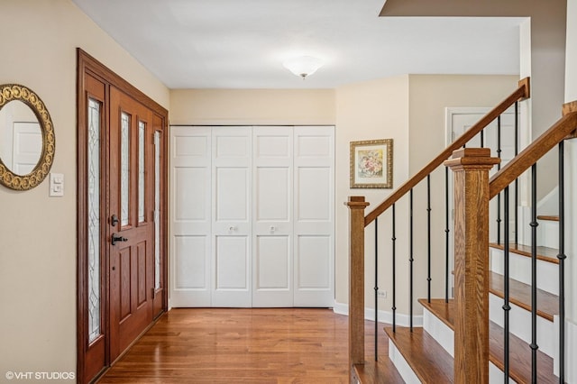 1355 W Kenilworth Ave, Palatine, IL 60067 - entrance foyer featuring wood finished floors and stairs