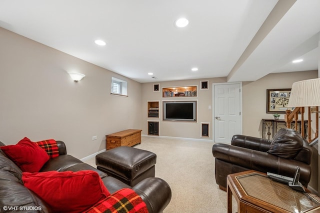 1355 W Kenilworth Ave, Palatine, IL 60067 - living area with recessed lighting and light colored carpet