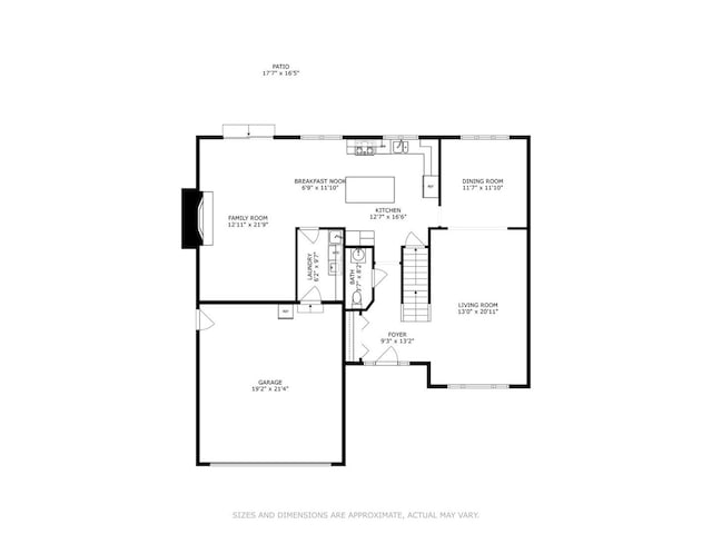 1355 W Kenilworth Ave, Palatine, IL 60067 - view of floor plan / room layout