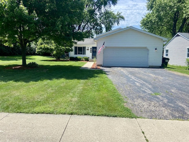 1615 Meadow Ln, Mchenry, IL 60050 - ranch-style home featuring a front lawn and a garage