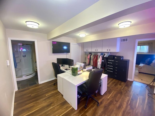 1615 Meadow Ln, Mchenry, IL 60050 - office with dark wood-style flooring