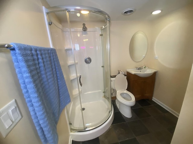 1615 Meadow Ln, Mchenry, IL 60050 - full bathroom featuring a stall shower and vanity