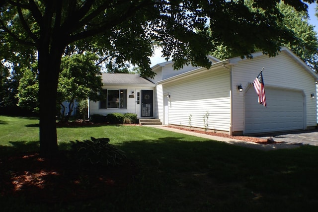 1615 Meadow Ln, Mchenry, IL 60050 - view of front of property with a garage and a front yard