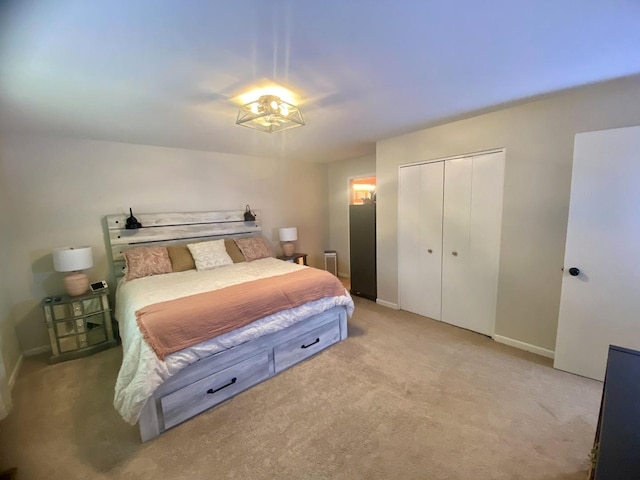 1615 Meadow Ln, Mchenry, IL 60050 - bedroom featuring light carpet and a closet