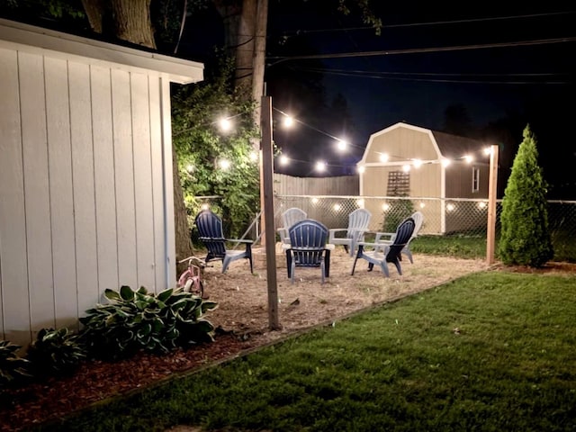 1615 Meadow Ln, Mchenry, IL 60050 - view of yard at night