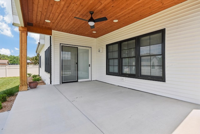 220 S Primrose Dr, Coal City, IL 60416 - view of patio with a ceiling fan