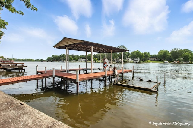 312 Country Club Dr, Mchenry, IL 60050 - dock with boat lift and a water view