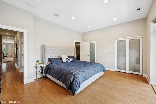 3516 N Ashland Ave N Unit 3S, Chicago, IL 60657 - bedroom with light wood-type flooring and recessed lighting