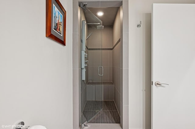 3516 N Ashland Ave N Unit 3S, Chicago, IL 60657 - full bathroom featuring a stall shower and recessed lighting