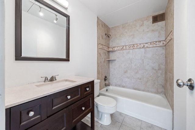 2005 S Finley Rd Unit 1204, Lombard, IL 60148 - full bathroom with tile patterned floors, vanity, and shower / bathtub combination