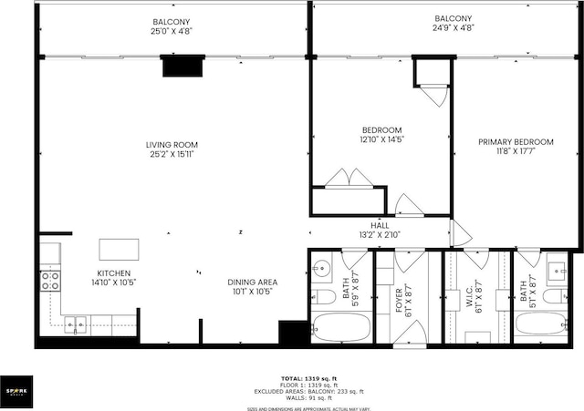 2005 S Finley Rd Unit 1204, Lombard, IL 60148 - view of room layout