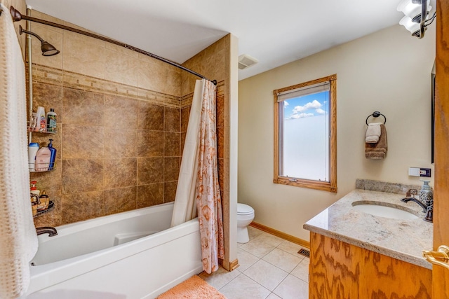 5147 Fairground Ct, Monee, IL 60449 - full bathroom with tile patterned flooring, vanity, and shower / bath combo