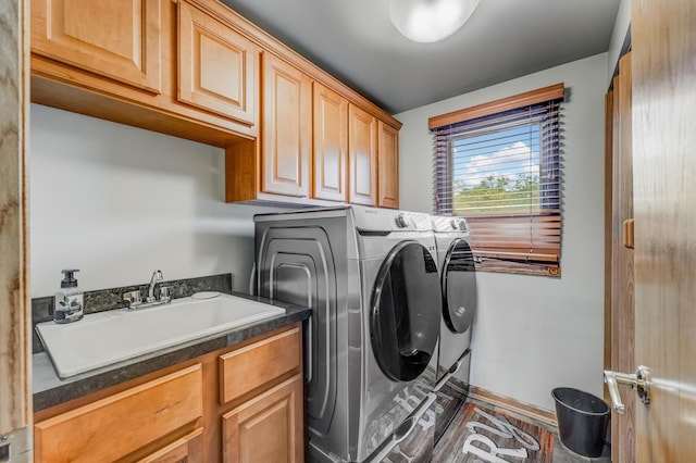 5147 Fairground Ct, Monee, IL 60449 - laundry area with cabinet space and separate washer and dryer