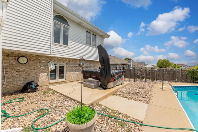 5147 Fairground Ct, Monee, IL 60449 - view of swimming pool with a patio and a fenced backyard