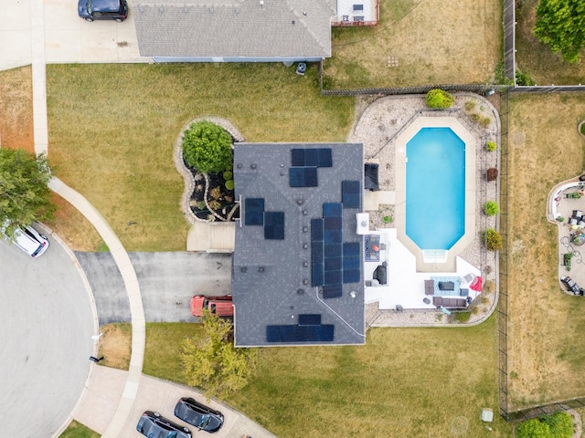 5147 Fairground Ct, Monee, IL 60449 - drone / aerial view of a pool