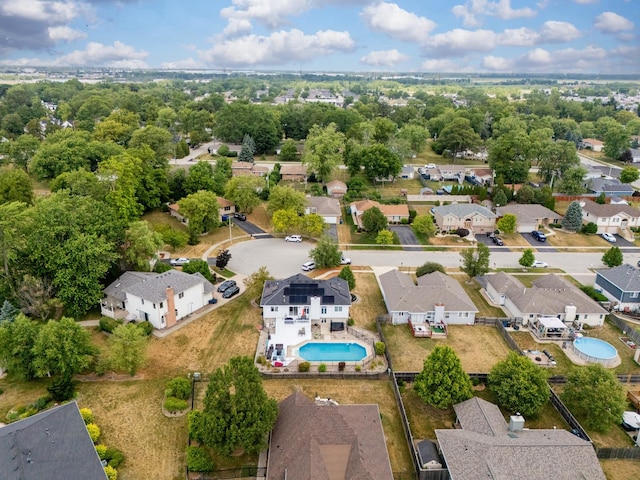 5147 Fairground Ct, Monee, IL 60449 - aerial view of residential area with a pool area