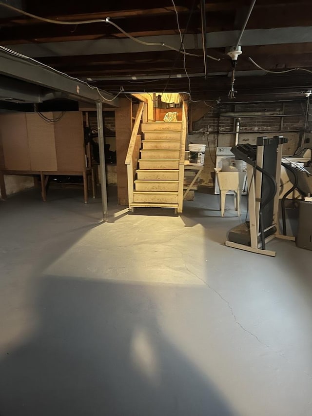 1513 E 86th Pl, Chicago, IL 60619 - unfinished basement featuring stairs