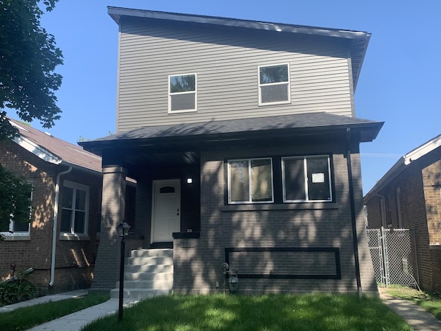 7711 S Ridgeland Ave, Chicago, IL 60649 - view of front of home with brick siding