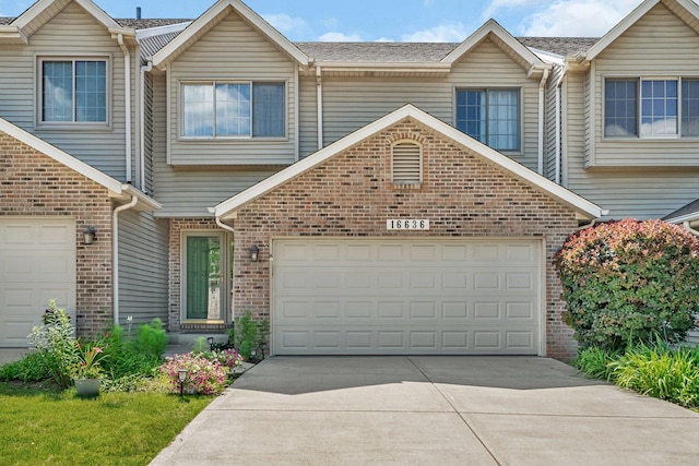 16636 Winding Creek Rd, Plainfield, IL 60586 - multi unit property with brick siding, concrete driveway, and a garage
