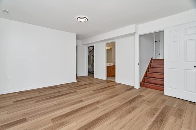 16636 Winding Creek Rd, Plainfield, IL 60586 - unfurnished room with light wood finished floors and stairs