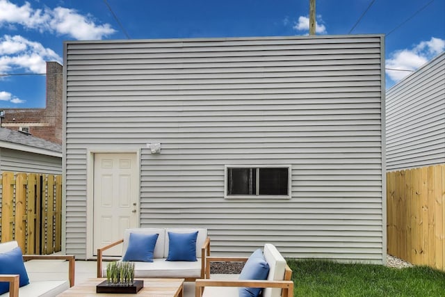 2611 W Carmen Ave, Chicago, IL 60625 - back of house featuring an outdoor living space