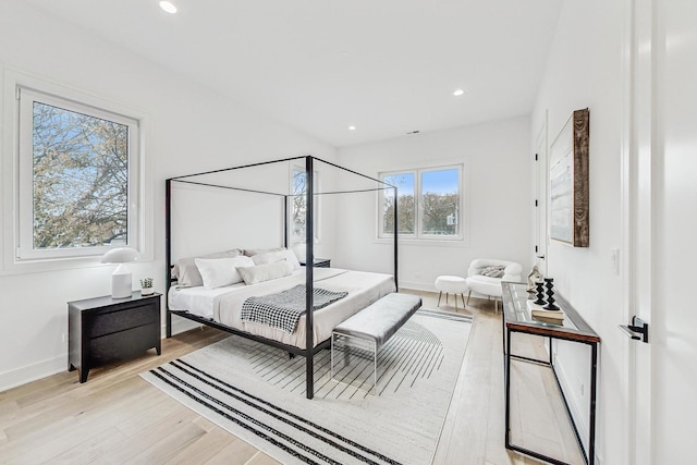 2607 W Carmen Ave, Chicago, IL 60625 - bedroom with light wood-style floors and recessed lighting