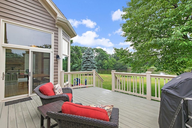 1521 Pendelton Ct, Palatine, IL 60067 - wooden terrace with grilling area