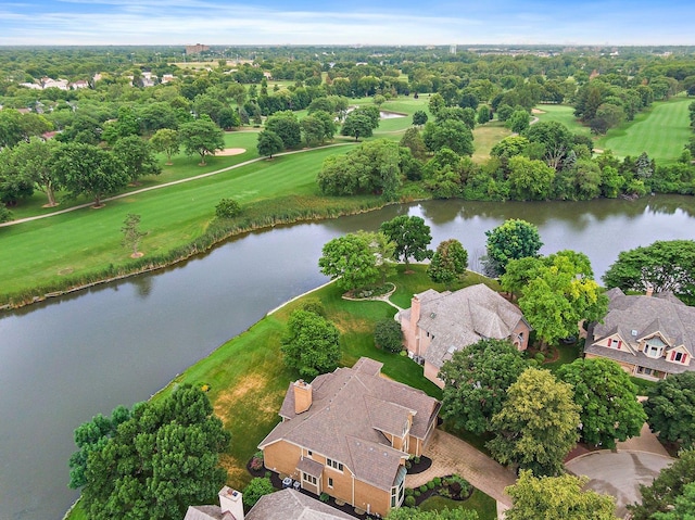1521 Pendelton Ct, Palatine, IL 60067 - aerial view of a large body of water and a golf club