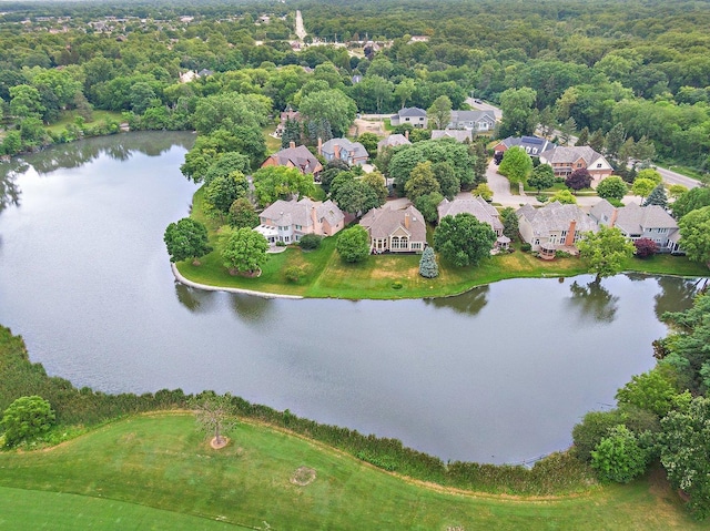 1521 Pendelton Ct, Palatine, IL 60067 - aerial view of residential area featuring a large body of water
