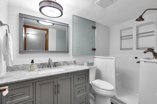 814 N River Rd Unit 1D, Mount Prospect, IL 60056 - bathroom featuring vanity and toilet