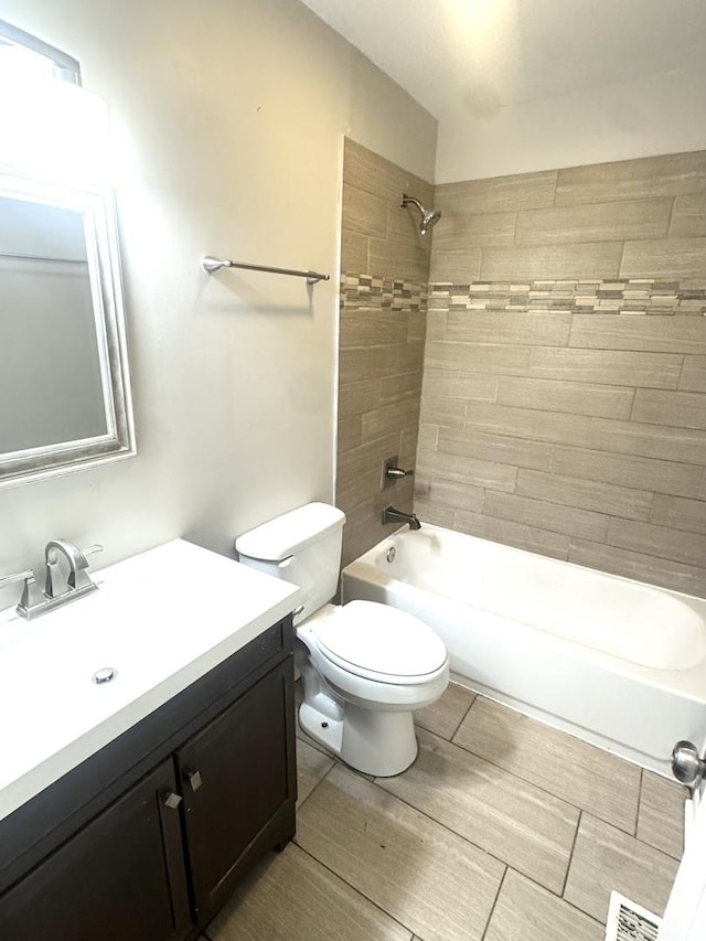 706 Carnation Ln, Matteson, IL 60443 - full bath with vanity, shower / washtub combination, and wood finished floors