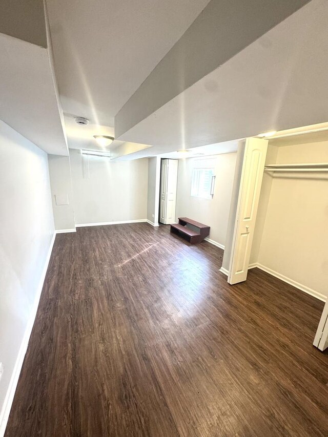 706 Carnation Ln, Matteson, IL 60443 - below grade area featuring dark wood-type flooring