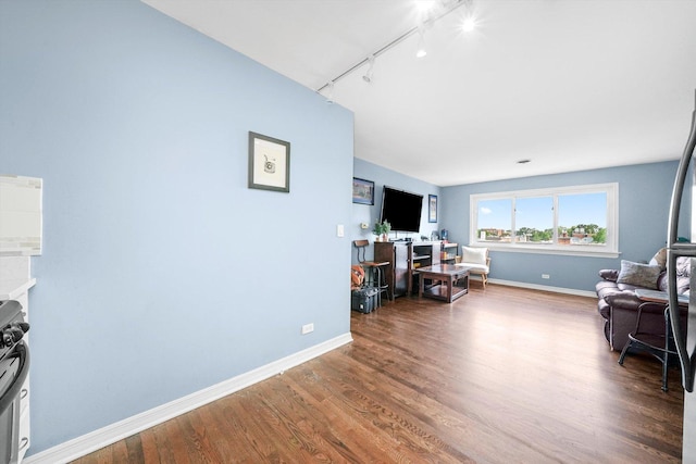 3848 25th Ave Unit 5, Schiller Park, IL 60176 - home office with track lighting and wood finished floors