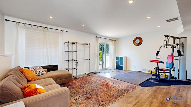 554 Foxford Rd, Bartlett, IL 60103 - living room featuring wood finished floors and recessed lighting