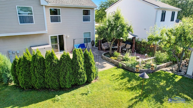 554 Foxford Rd, Bartlett, IL 60103 - back of property with a gazebo, a patio, outdoor lounge area, and a shingled roof