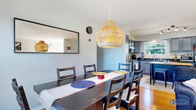 554 Foxford Rd, Bartlett, IL 60103 - dining space featuring light wood-style floors